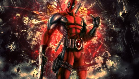 Deadpool, Wade Wilson, Наемник, анти-герой, студии с высокой луной, публикация в области активизации, чудо, комиксы