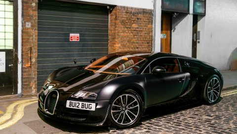 Veyron, матовый, bugatti, суперкар