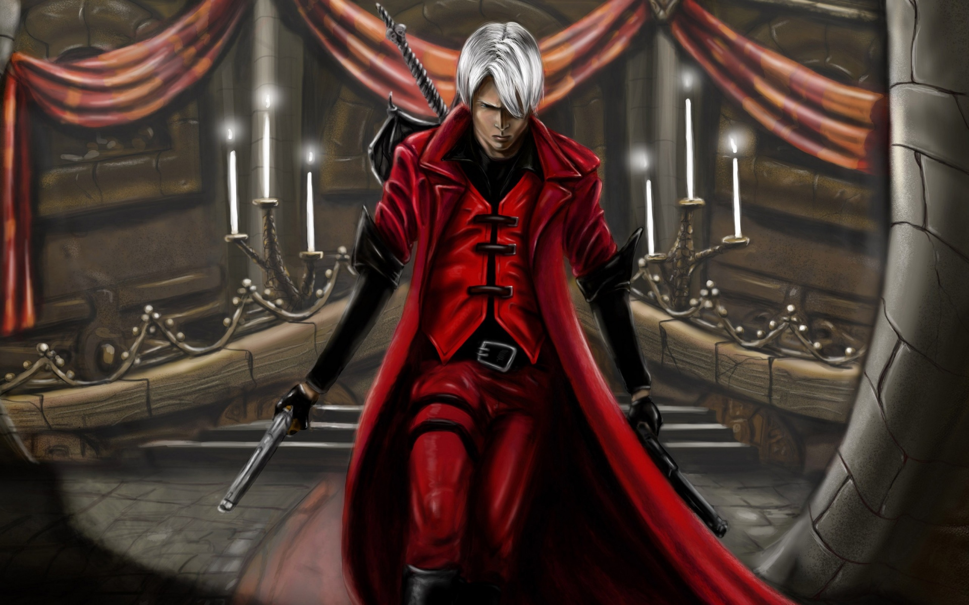 Картинки Devil может плакать 1, dmc-1, демон, плащ, игра фото и обои на рабочий стол