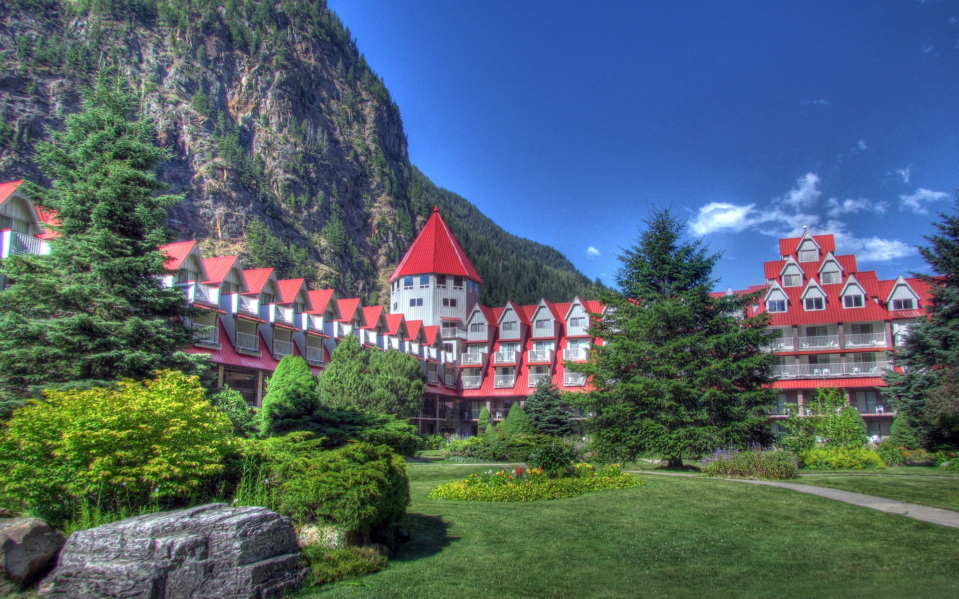Картинки отель, Canmore, Канада, природа фото и обои на рабочий стол