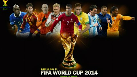Чемпионат мира по футболу, Бразилия, 2014, футбол, Кубок мира, плакат