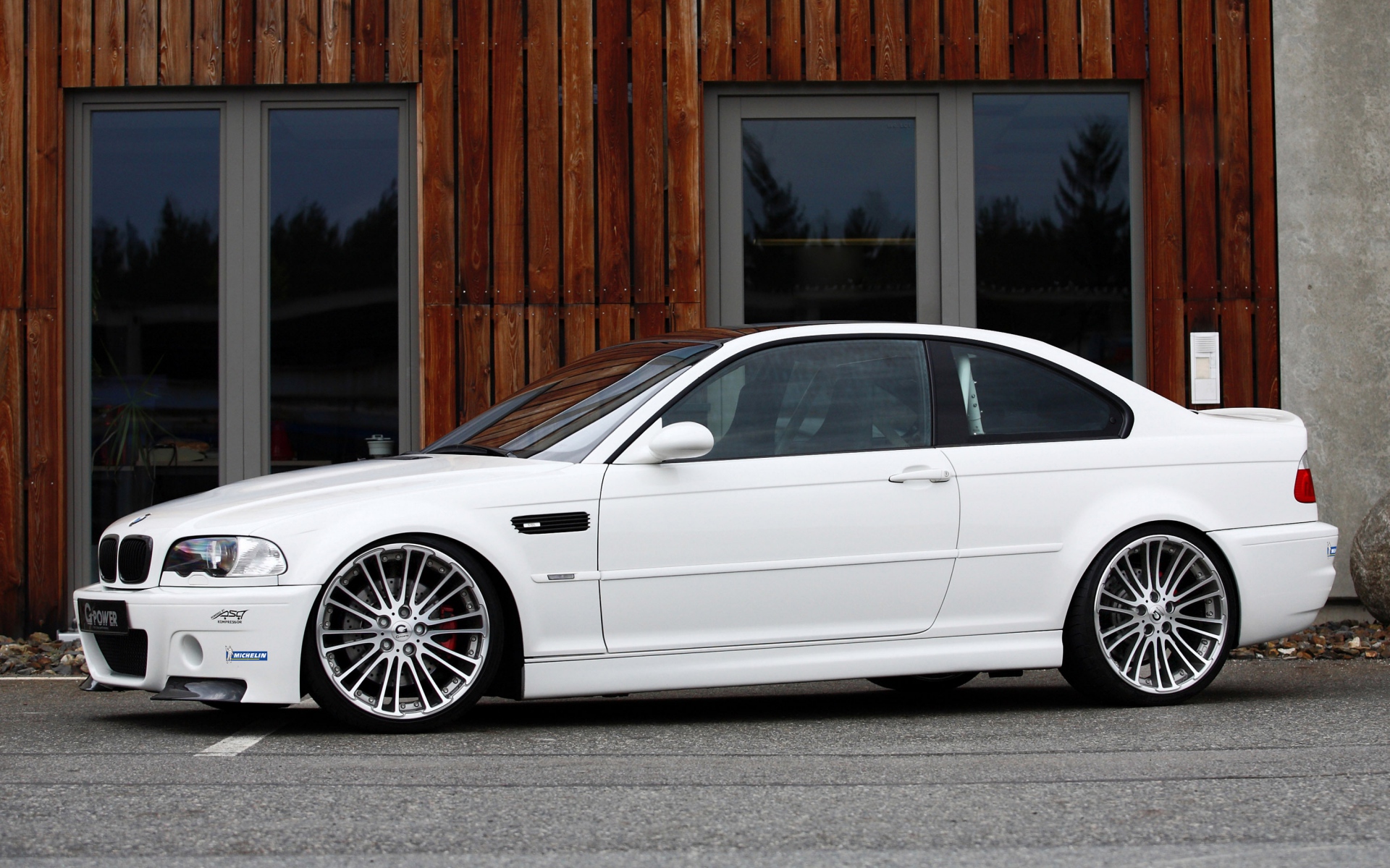 Картинки бмв, G-Power, E46, m3, белый , вид сбоку фото и обои на рабочий стол