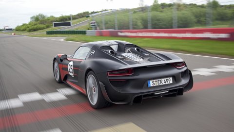 порш 918, авто, дорога, скорость