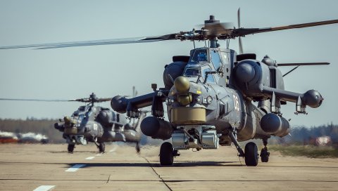 ми-28, вертолет, аэропорт, копрового