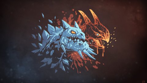 Jakiro, двойной головы дракона, дота 2, ст