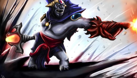 DOTA 2, искусство, лев