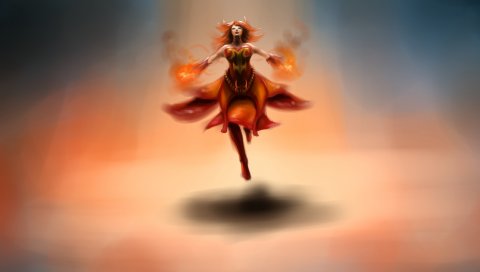 Lina обратное, Dota 2,искусство