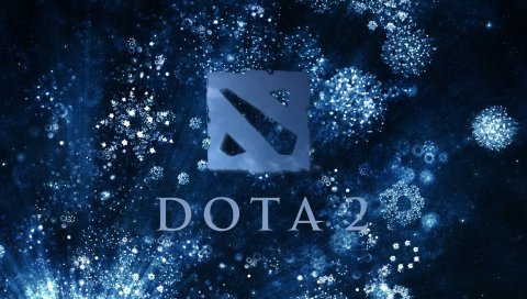 DOTA 2, логотип, морозный