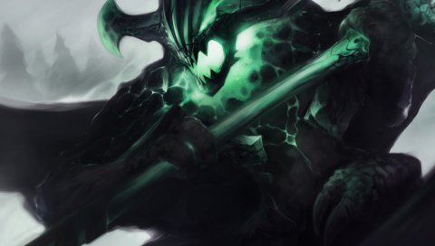 Outworld пожиратель, дота 2, арт