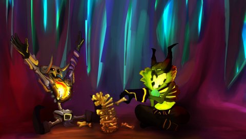 Clinkz, Pugna, DOTA 2, искусство