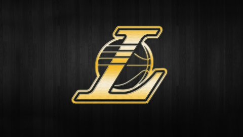 лоса анджелес, Lakers, нб, логотип, фон, золото