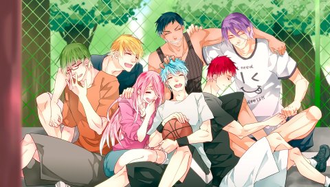 Куроко нет корзины, Момой Сацуки, Акаси seijuurou, aomine Daiki, Киса Ryouta, Kuroko Tetsuya, midorima shintarou, murasakibara Ацуши