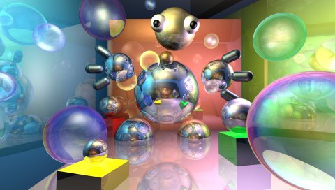 vsugrov, 3d, единство, Raytracer