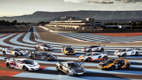 Mclaren, mp4-12c, суперкар, трек-гонки, paul ricard, sky