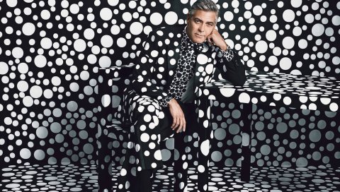 George clooney, актер, фотосессия, горох, текстура