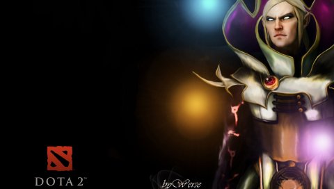 Invoker, dota 2, 3d art