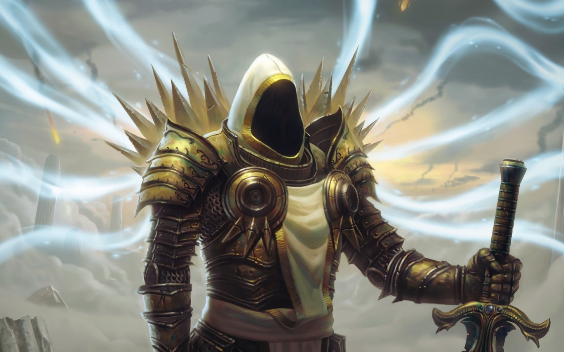 Картинки Diablo 3, архангел правосудия, архангел, ангел, тираэль фото и обои на рабочий стол