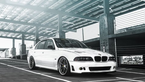 Bmw m5, тюнинг, белый, серия 5, седан, e39