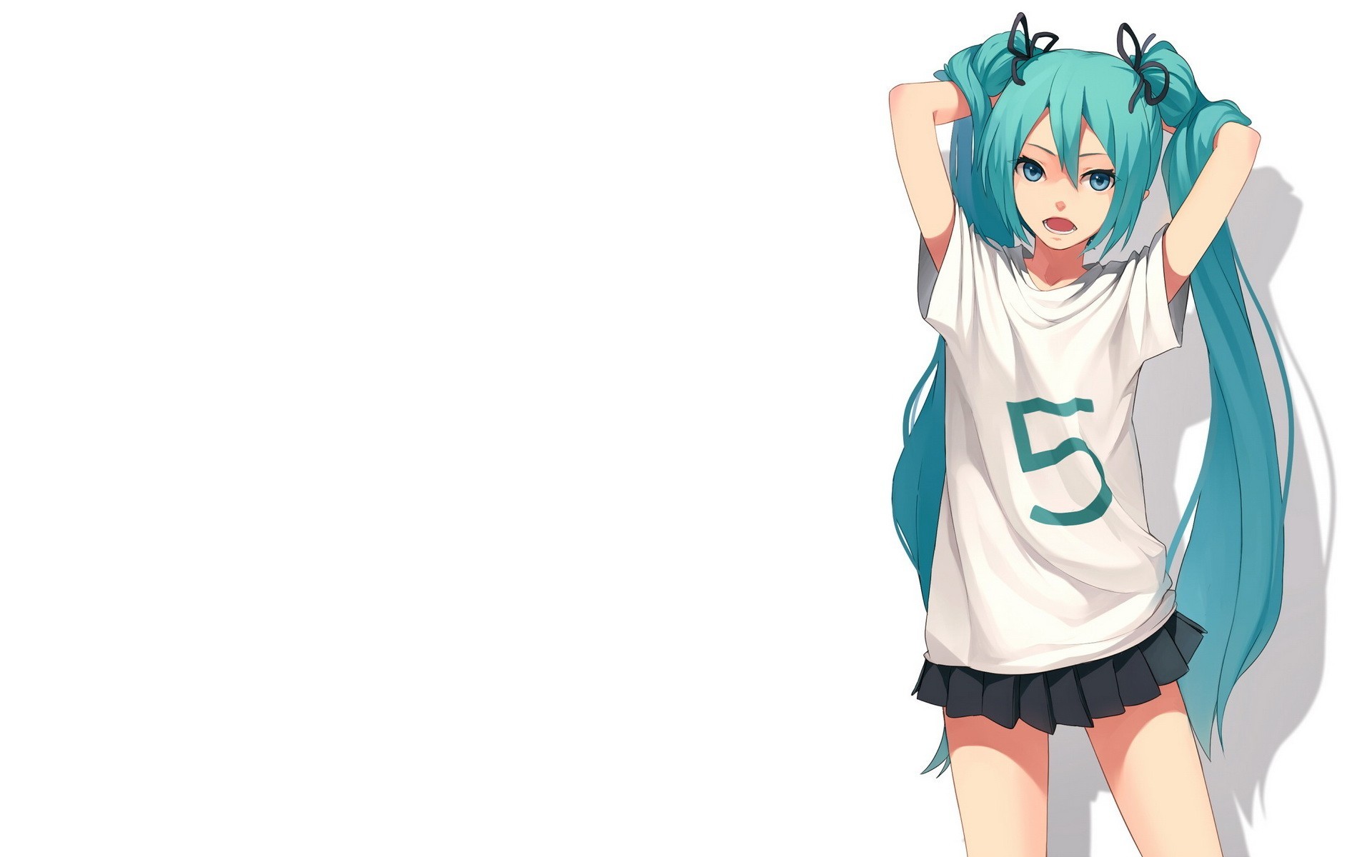 Картинки Hatsune miku, вокалоид, длинные волосы фото и обои на рабочий стол