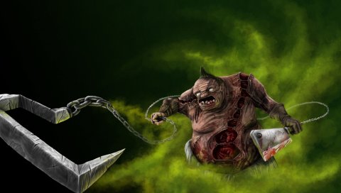Oldie pudge, pudge, dota 2, art
