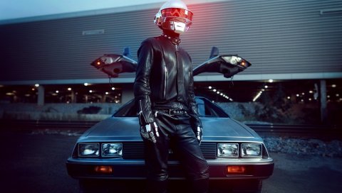 Daft punk, певец, музыкант, шлем, автомобили