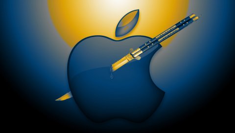 Mac, apple, логотип, творческий