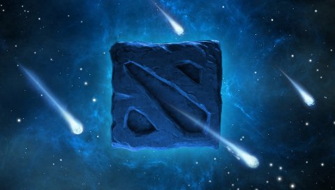 Dota 2, галактика, стиль, логотип