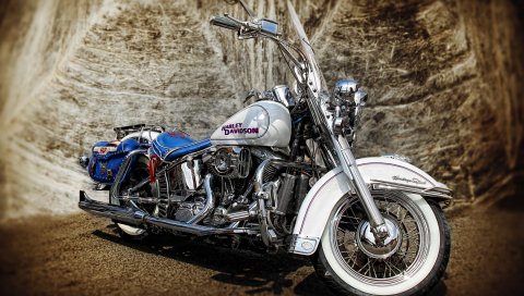 Harley-davidson, hdr, motorcycle
