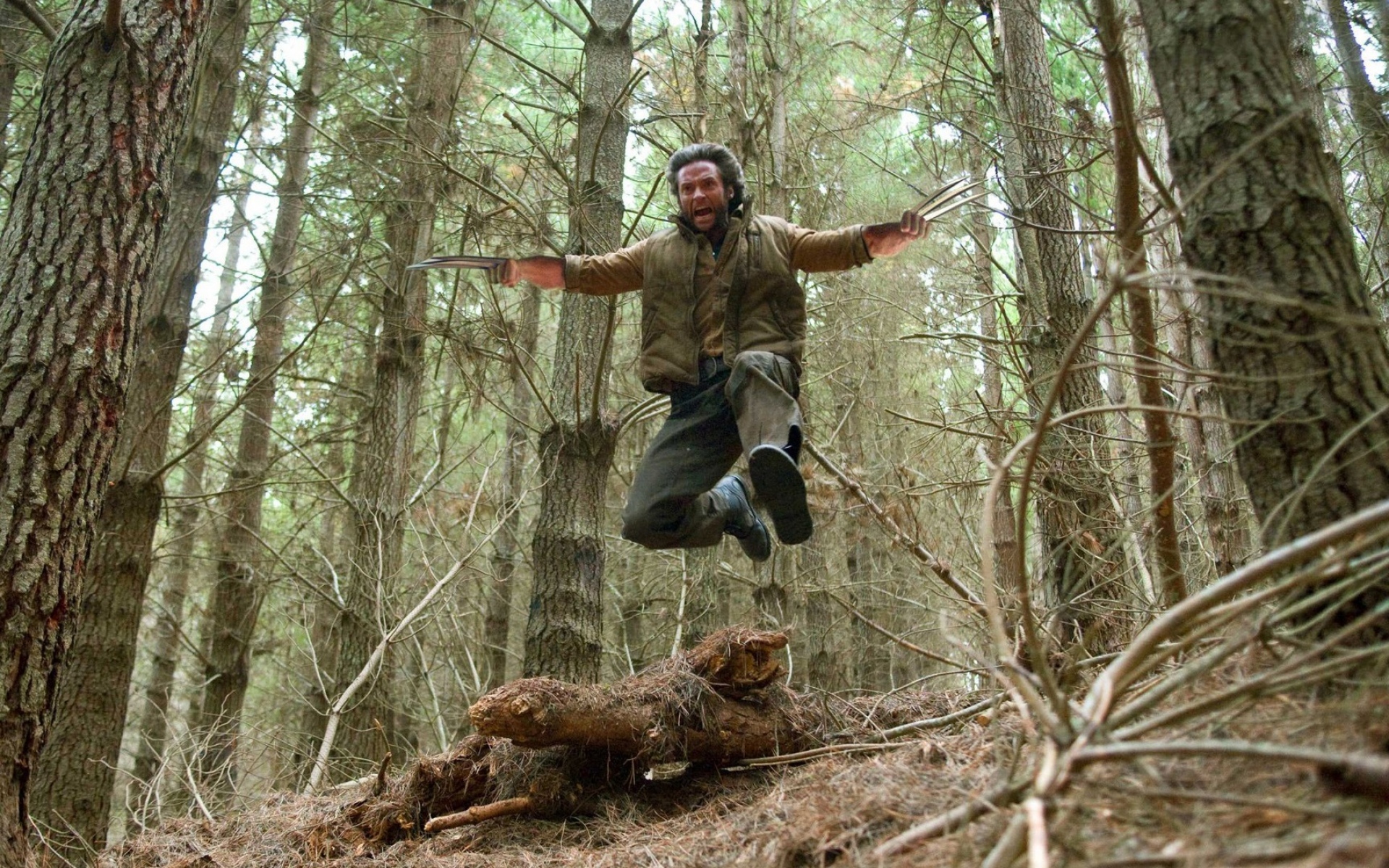 Картинки Hugh jackman, x-men, росомаха, когти, ярость, лезвие фото и обои на рабочий стол
