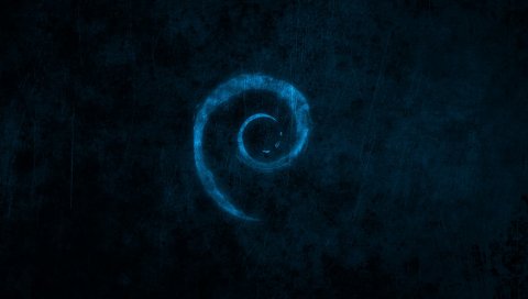 Linux, debian, бренд, логотип, спираль