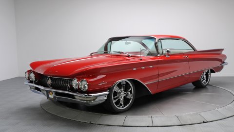 Buick lesabre, ретро, ??автомобиль, красный, 1960