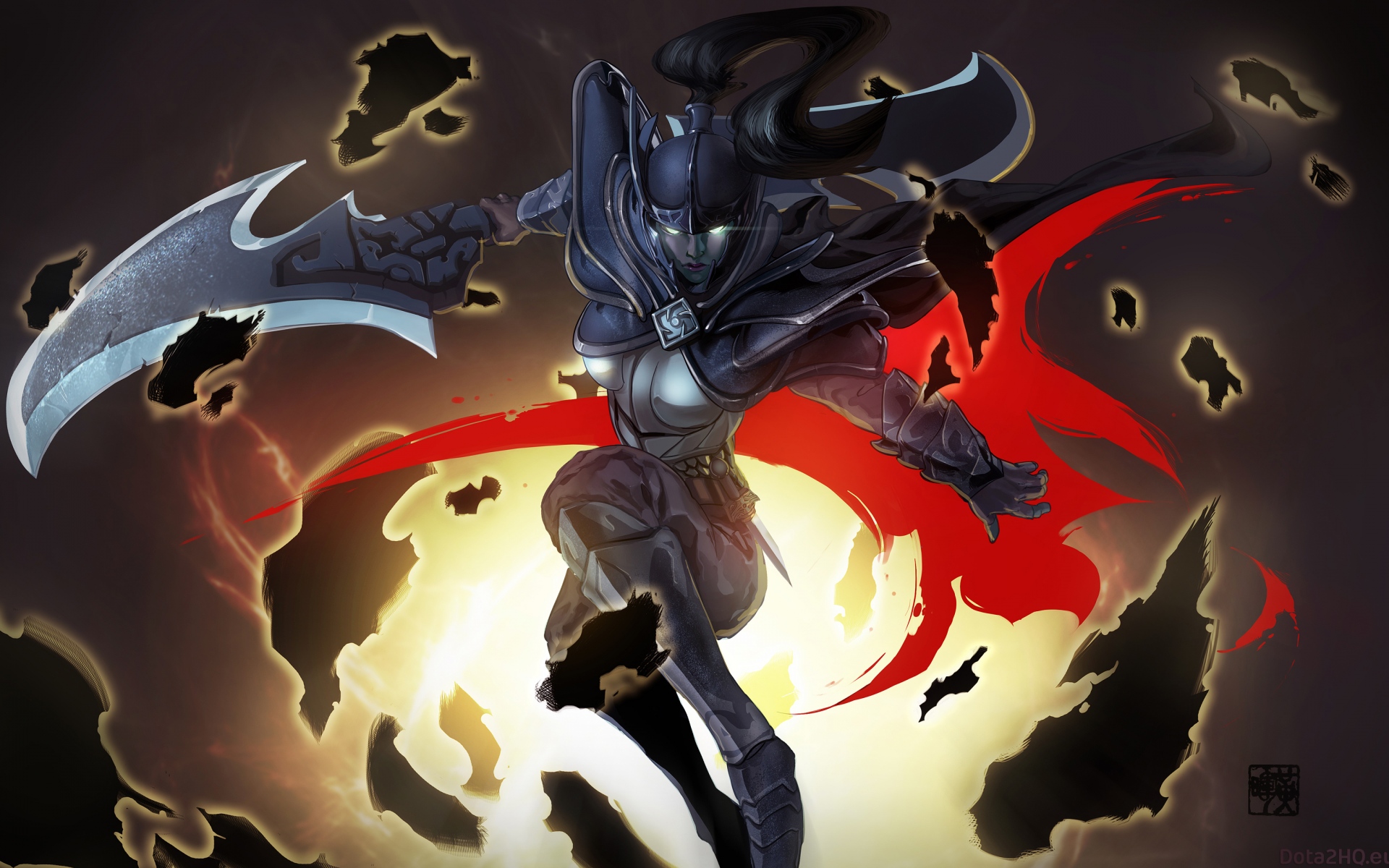 Картинки Coup de grace, dota 2, девушка, искусство фото и обои на рабочий стол