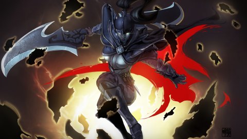 Coup de grace, dota 2, девушка, искусство