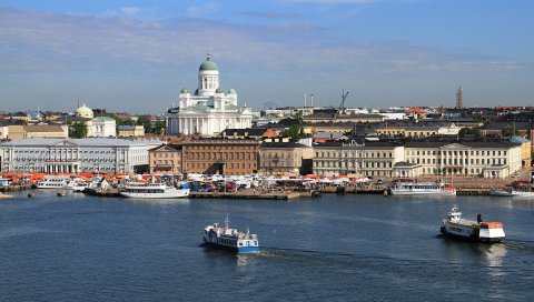 финляндии, достопримечательности, порт, здание