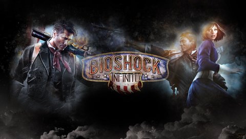 BioShock Infinite, игра, персонажи, надпись, логотип