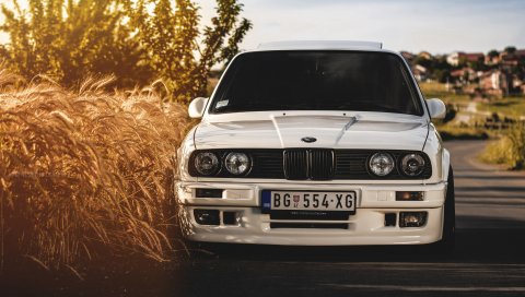 бмв, 325i, e30, белый, авто