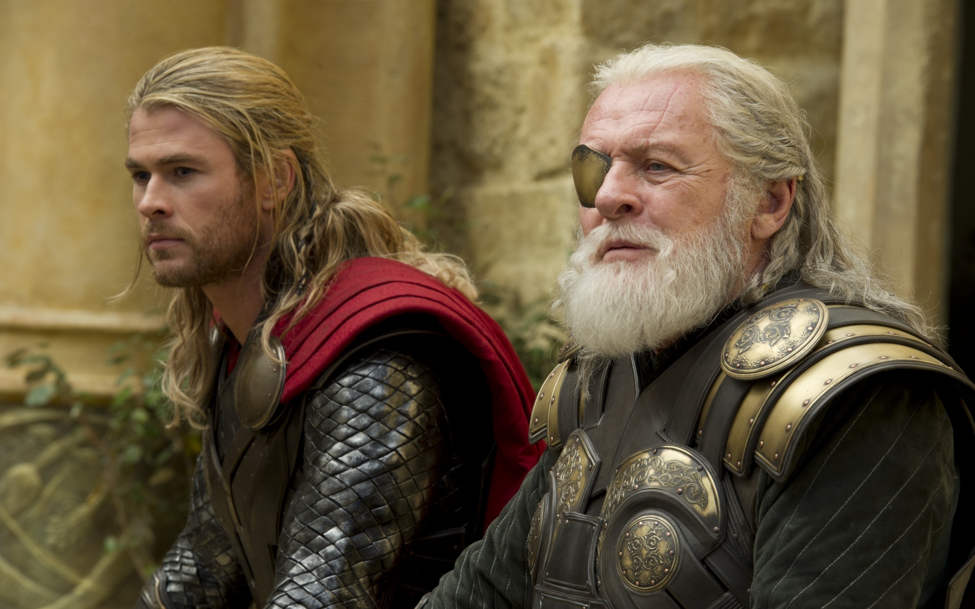 Картинки Thor темный мир, Thor, Одина, Крис Хемсворт, Энтони Хопкинс фото и обои на рабочий стол