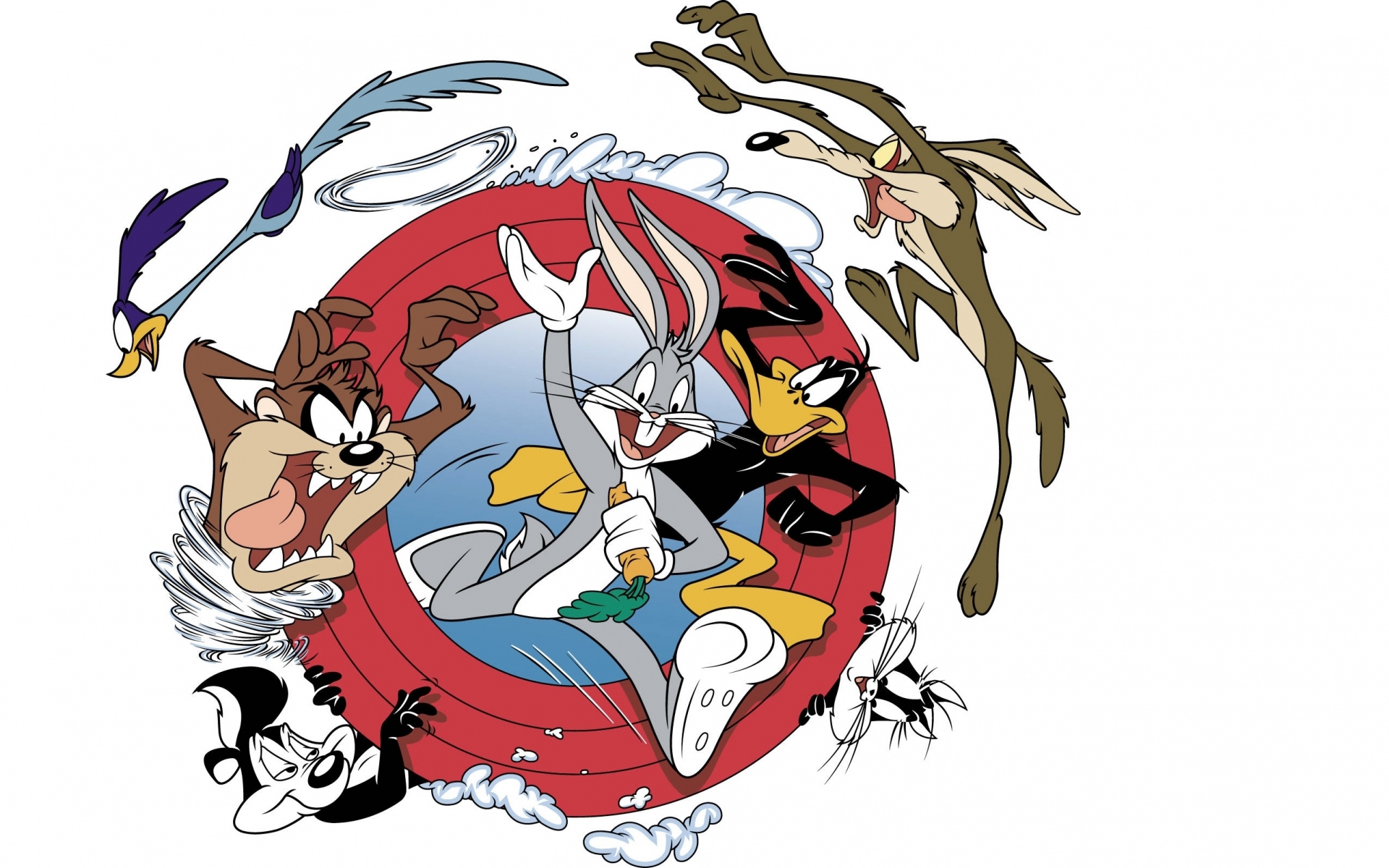 Картинки Looney Tunes, ошибки Банни, Даффи Дак, Сильвестр, Tweety, Тасманский дьявол, дорожный бегун фото и обои на рабочий стол