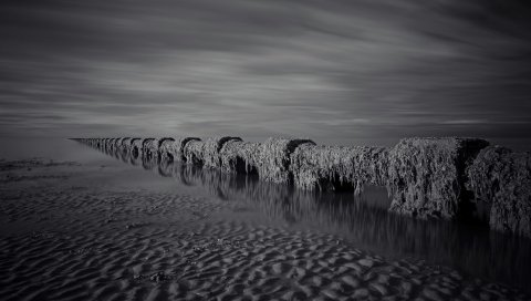 море, песок, грязь, пляж