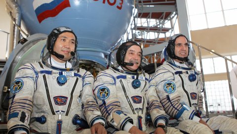 Союз ТМА-11Й, экипаж, Михаил Тюрин, Ричард Мастракчио, Коити Уэйката, космический аппарат , астронавты