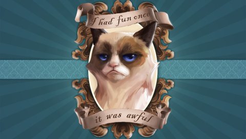раздражительных кошки, картины, портреты