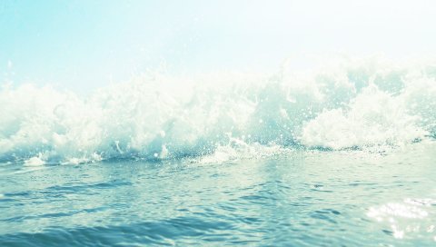 море, пена, волны