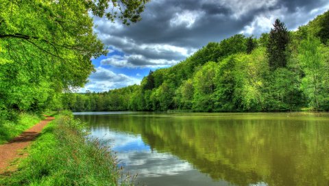 река, Германия, тропный пейзаж, гессенский лич, ВСД природа