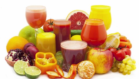 гранатовый сок, фрукты, мандарин, перец, овощи, грейпфрут, лайм, гранат