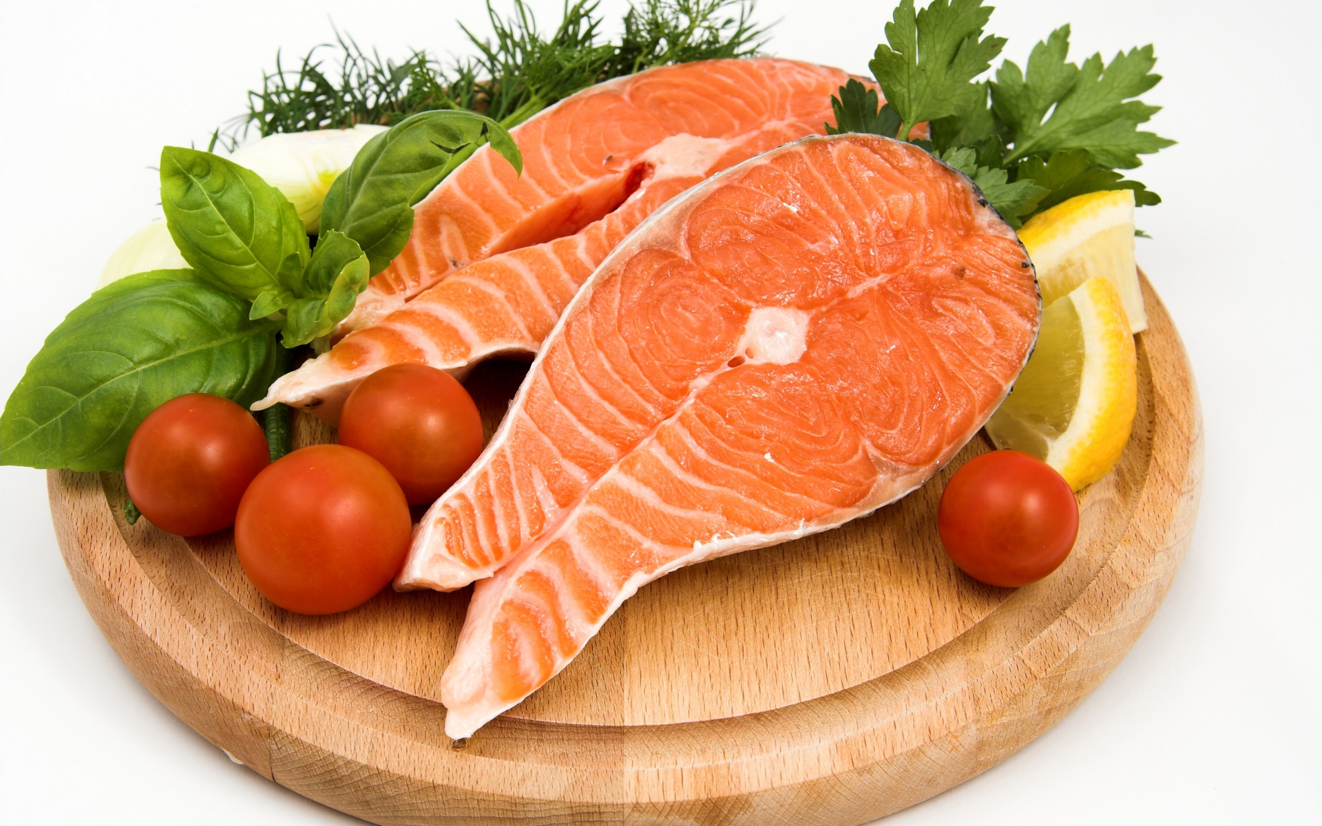 Картинки рыбы, стейк, мясо, овощи, питание фото и обои на рабочий стол