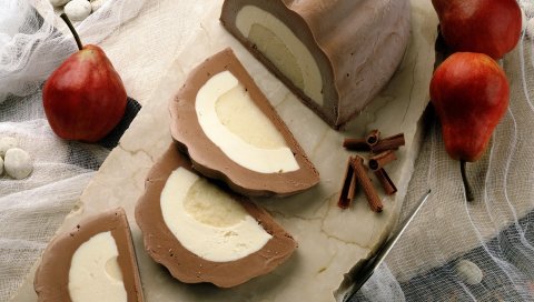 мороженое, шоколад, вкусная, десерт