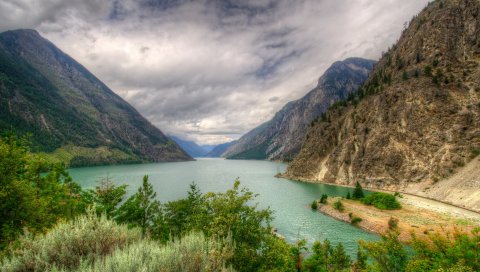 озера, канада, горы, пейзаж, Сетон Lillooet, ВСД природа