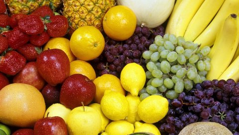 фрукты, ассорти, многие