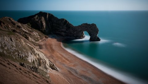 горы, море, небо, лето