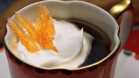 пить , кофе, сливки, мороженое